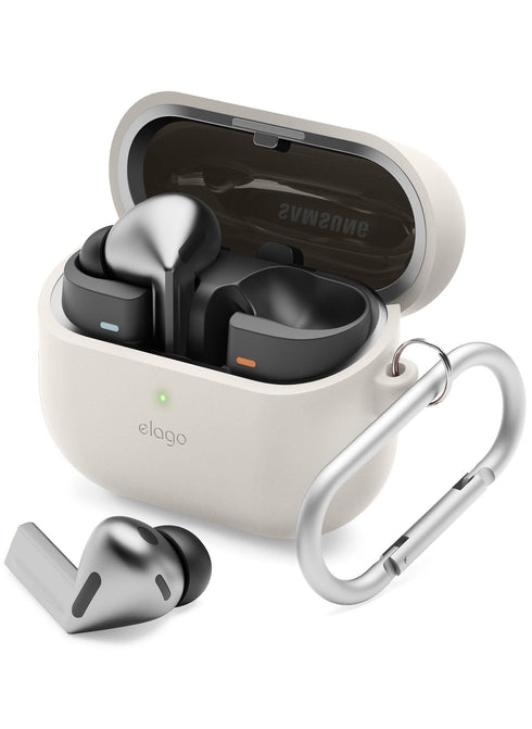 elago Samsung Galaxy Buds 3 / 3 PRO Case Silicone Hang with Carabiner